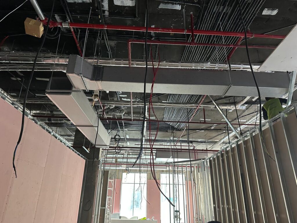Orange Wheel – ductwork installation